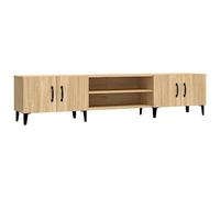 Mueble Para Tv Madera Contrachapada Roble Sonoma 180x31,5x40 Cm Vidaxl