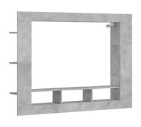 vidaXL Mueble para TV Madera de ingeniería Gris hormigón 152x22x113 cm