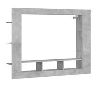 vidaXL Mueble para TV Madera de ingeniería Gris hormigón 152x22x113 cm, Soporte para TV, Armario Consola de TV, Muebles de Dormitorio
