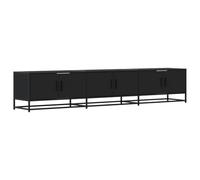 vidaXL Mueble para TV Madera de ingeniería Negro 210x35x41 cm, Soporte de TV, aparador de TV, Mueble de televisor, Banco de TV, Mueble de televisión