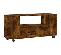 vidaXL Mueble para TV Madera de ingeniería Roble ahumado 102 x 34,5 x 43 cm