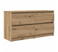 vidaXL Mueble para TV Madera de ingeniería Roble Artisan 100x35x54 cm, Soporte de TV, aparador de TV, Mueble de Alta fidelidad, Banco de TV