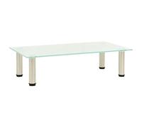 vidaXL Mueble para TV Mesa Soporte Aparador Estante Salón Sala de Estar Decoración Entretenimiento Moderno Práctico de Vidrio Templado 60x35x17 cm