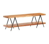 vidaXL Mueble para TV Mesa Soporte Armario Aparador Estante Sala de Estar Salón Decoración Entretenimiento Moderno Madera Maciza de Acacia