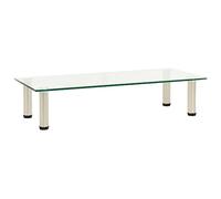 vidaXL Mueble para TV Mesa Soporte Estante Aparador Salón Sala de Estar Decoración Entretenimiento Moderno Práctico de Vidrio Templado Transparente
