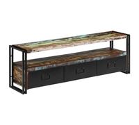 Mueble De Tv Madera Maciza Reciclada 120x30x40 Cm Vidaxl