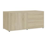Mueble para TV madera contrachapada color roble 80x34x36 cm