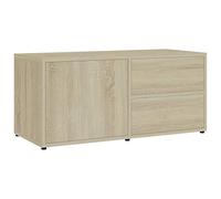Mueble para TV madera contrachapada color roble 80x34x36 cm