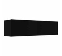 vidaXL Mueble para TV Salón Comedor Mesa Centro Televisión Televisor Equipo de Música Armario Bajo Almacenaje Soporte Contrachapada Negro 120x30x30cm
