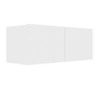 vidaXL Mueble para TV de aglomerado blanco 80x30x30 cm