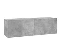 vidaXL Mueble para TV Salón Comedor Televisión Televisor Equipo de Música Armario Bajo Almacenaje Soporte de Contrachapada Gris Hormigón 100x30x30cm