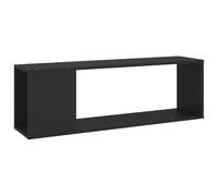 vidaXL Mueble para TV Soporte Mobiliario Aparador Armario Estante Salón Sala de Estar Dormitorio Decoración de Madera Contrachapada Negro 100x24x32 cm