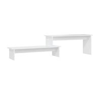 vidaXL Mueble para TV Soporte Mobiliario Aparador Armario Estante Salón Sala de Estar Dormitorio Decoración Madera Contrachapada Blanco 180x30x43 cm