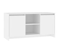 vidaXL Mueble para TV Soporte Mobiliario Armario Aparador Salón Sala de Estar Dormitorio Decoración de Madera Contrachapada Blanco 102x37,5x52,5 cm