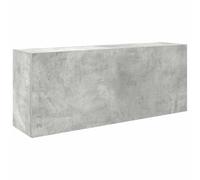vidaXL Mueble Pared baño Madera ingeniería Gris hormigón 100x25x40 cm