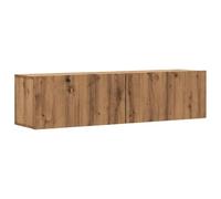 vidaXL Mueble TV de Pared Madera ingeniería Roble Artisan 120x30x30 cm