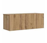 vidaXL Mueble TV de Pared Madera ingeniería Roble Artisan 80x30x30 cm, Soporte para TV, Armario Consola de TV, Muebles de Dormitorio