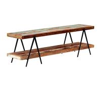 vidaXL Mueble TV Estante Madera Maciza Reciclada Estilo Industrial Diseño Moderno Vintage Retro Módulo Televisión Mesa Baja Televisor Aparador Comedor