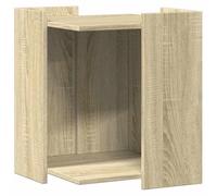 vidaXL Mueble arenero para Gatos Madera Roble Sonoma 42x42x51 cm, Mueble de arenero para Gatos, Muebles para Caja de Arena, Armario para arenero para Gatos
