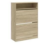 Vidaxl mueble zapatero 2 cajones abatibles roble sonoma 80x34x116 cm