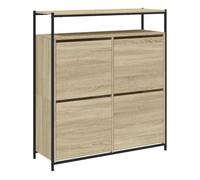 Vidaxl mueble zapatero 4 cajones abatibles roble sonoma 100x34x112 cm