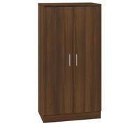 vidaXL Mueble Zapatero Armario Pasillo Entrada Estante Almacenamiento Organizador Sala de Estar Dormitorio Madera Contrachapada Roble Marrón