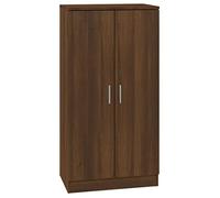 vidaXL Mueble Zapatero Armario Pasillo Entrada Estante Almacenamiento Organizador Sala de Estar Dormitorio Madera Contrachapada Roble Marrón