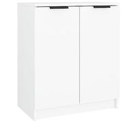 vidaXL Mueble Zapatero de Armario Estantería Pasillo con Puertas Organizador Pared Adornos Jarrones Decoración Madera Contrachapada Blanco