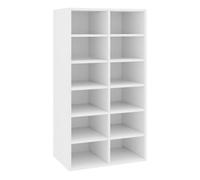 vidaXL Zapatero de Madera contrachapada Blanco 54x34x100,5 cm