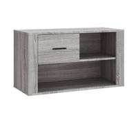 Vidaxl mueble zapatero de madera contrachapada gris sonoma 80x35x45 cm