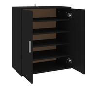 Vidaxl mueble zapatero de madera de ingeniería negro 60x35x70 cm