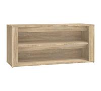 vidaXL Mueble Zapatero Estante Armario Pasillo Entrada Recibidor Almacenamiento Organizador Sala de Estar Madera Contrachapada Color Roble Sonoma