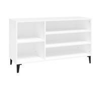 Vidaxl mueble zapatero madera contrachapada blanco 102x36x60 cm
