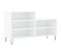 vidaXL Mueble Zapatero Madera contrachapada Blanco 102x36x60 cm, Mueble Zapatero, Armario de Zapatos, Estante de Zapatos, Armario Zapatero