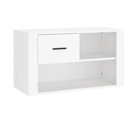Vidaxl mueble zapatero madera contrachapada blanco 80x35x45 cm