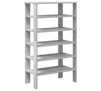 vidaXL Mueble Zapatero Madera contrachapada Gris hormigón 61x32x105 cm