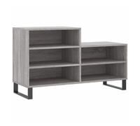 Vidaxl mueble zapatero madera contrachapada gris sonoma 102x36x60 cm