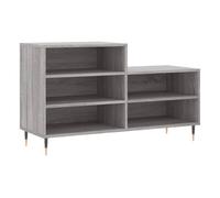 Vidaxl mueble zapatero madera contrachapada gris sonoma 102x36x60 cm