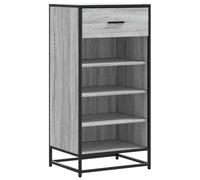 vidaXL Mueble Zapatero Madera contrachapada Gris Sonoma 48x38x97,5 cm
