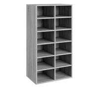 Vidaxl mueble zapatero madera contrachapada gris sonoma 54x34x100,5 cm