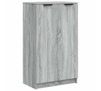 vidaXL Mueble Zapatero Armario Gabinete Estantería Corredor Pasillo Zapatos Almacenaje Mueble Salón Madera Contrachapada Gris Sonoma