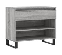 Vidaxl mueble zapatero madera contrachapada gris sonoma 70x36x60 cm