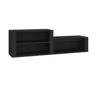 Vidaxl mueble zapatero madera contrachapada negro 150x35x45 cm