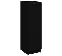 vidaXL Mueble Zapatero Madera contrachapada Negro 30x35x100 cm