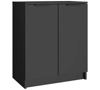 vidaXL Mueble Zapatero Madera contrachapada Negro 59x35x70 cm