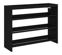 vidaXL Mueble Zapatero Madera contrachapada Negro 80x25x62 cm