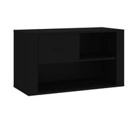 Vidaxl mueble zapatero madera contrachapada negro 80x35x45 cm