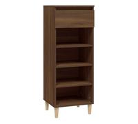Vidaxl mueble zapatero madera contrachapada roble marrón 40x36x105 cm