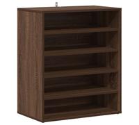 vidaXL Mueble Zapatero Organizador de Zapatos Soporte Armario Pasillo Almacenaje Estantería Madera Contrachapada Roble Marrón 60x35x70 cm