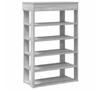 vidaXL Mueble Zapatero Madera de ingeniería Gris Sonoma 60x30x98 cm